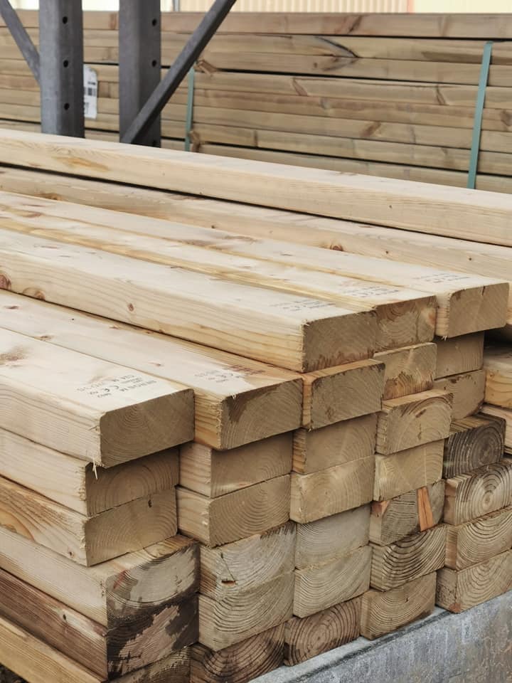 Sawn Treated C24 Carcassing Timber 47x75mm (45x70)