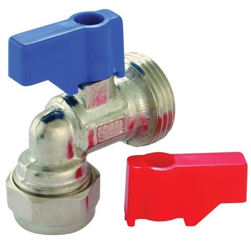 15mm Angled Washing Machine Valve