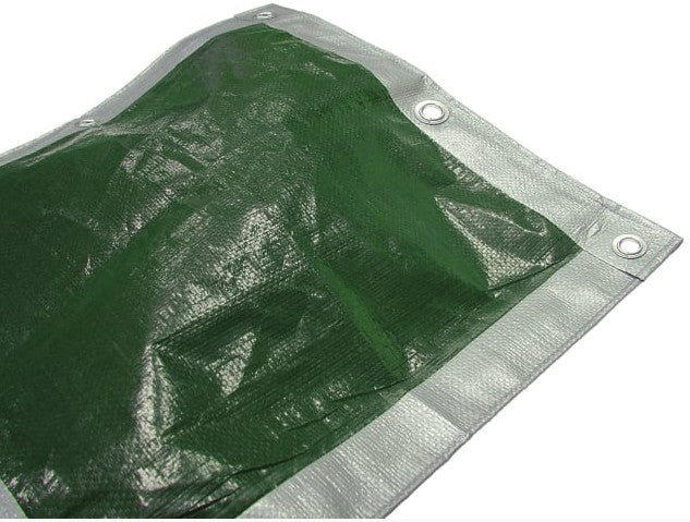 Faithfull Heavy-Duty Tarpaulin Green/Silver