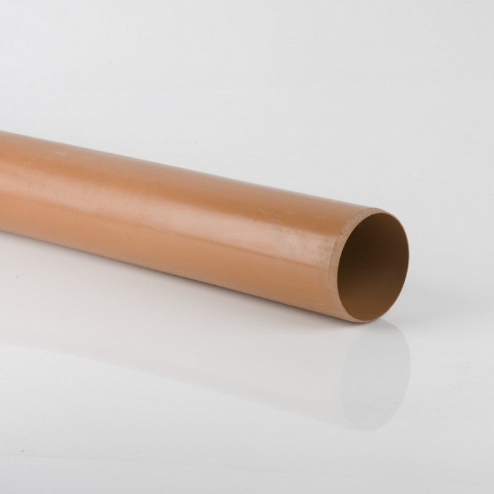 110mm Underground Drain Pipe - Plain Ended