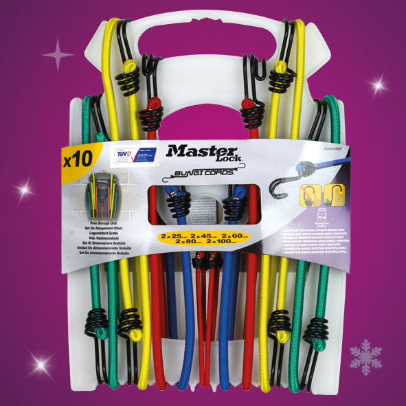 Master Lock 10 Piece Bungee Set