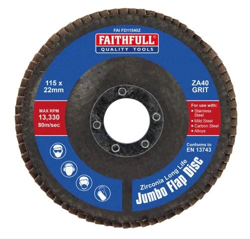 Faithfull Flap Disc  115mm X 22mm