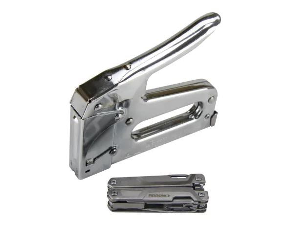 Arrow T50 Staple Gun with FREE Multi Tool