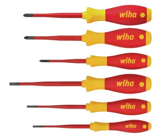 Wiha 6 Piece Slimfix VDE Screwdriver Set