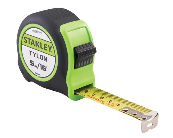 Stanley 5m (16ft) Hi-Vis Tylon Tape