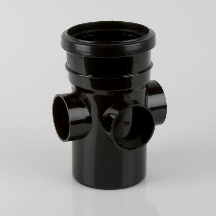 BM BS445B 110mm Soil Single Socket Triple Boss Pipe