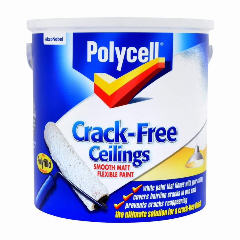 Polycell Crack Free Ceilings Smooth Matt 2.5L
