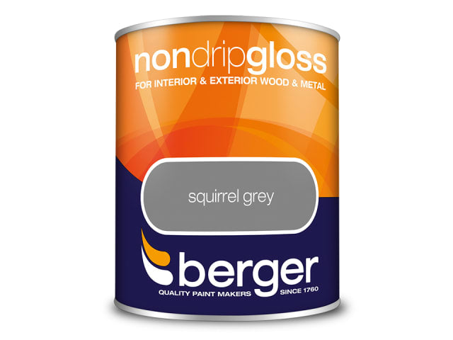 Berger Non Drip Gloss Squirrel Grey 750ml