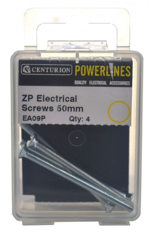 M3.5 x 50mm ZP Electrical Screws (Pack of 4)