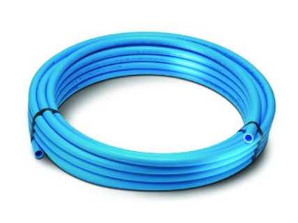 Blue MDPE Pipe 25mm x 25 Metre Roll