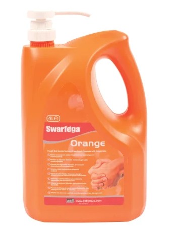 Swarfega Orange Hand Cleaner Pump Top Bottle 4 litre