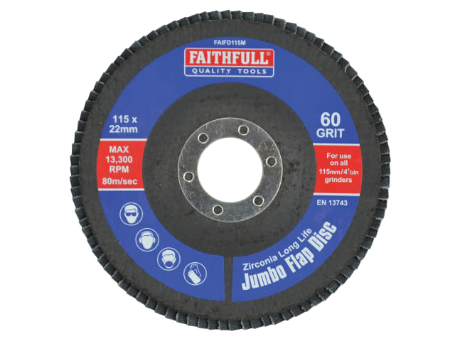 Faithfull Flap Disc  115mm X 22mm