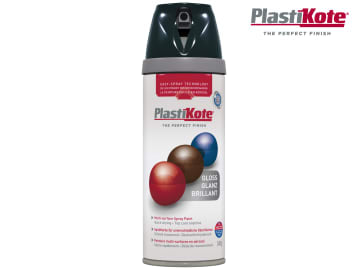Plastikote Twist & Spray Gloss Black 400ml